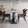 Buy cheap Wholesale Stylish Stainless Steel Dining Tables With Marble Surfaces from wholesalers