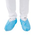 T0.5mm Disposable Indoor Shoe Covers , Blue Shoe Protectors Single Use