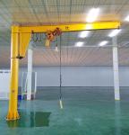 Construction Machinery Pillar Mounted Jib Crane , 5 Ton Rotary Stationary Jib
