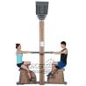 Buy cheap wooden street lamp outdoor fitness bike from wholesalers