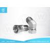 Buy cheap Carbon Steel 45° Elbow JIC Flare Fittings , Bulkhead JIC 37 Degree Hydraulic Fittings from wholesalers