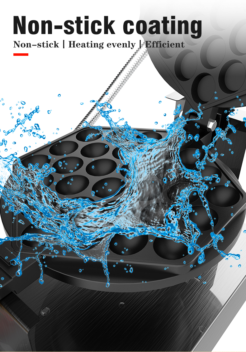 Commercial Snack Machine Electric Egg Cake Pancake Puff Maker Seed Machine Waffle Maker