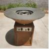 Buy cheap 100cm Outdoor Commercial Barbecue Grill Corten Steel Gas BBQ Fire Pit from wholesalers