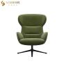 Buy cheap Customized Armrest PU Leather Leisure Chair 96cm Width With Metal Base from wholesalers
