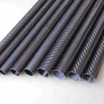 Customized 3K Weave Carbon Fiber Round Tube Roll Wrapped Tubing - High Tensile