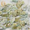 Buy cheap Mint Green Hand Work Lace Water Soluble 3D Lace Embroidery Applique from wholesalers