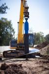 Excavator Attachments Post Hole Digger Earth Auger 260 Bar Max Torque 5477 Nm