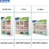 Buy cheap Arsenbo Glass Commercial Supermarket Refrigerator 3 Door Practical from wholesalers