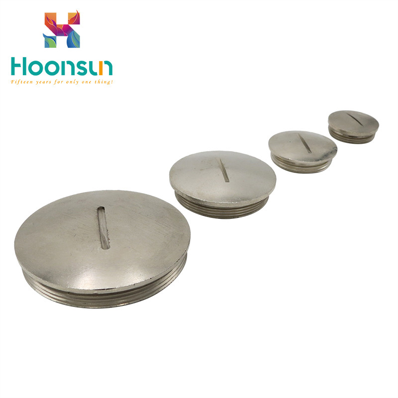 Nickel Plated Brass Cable Gland Accessories Hexagonal Plug Screw Caps IP54