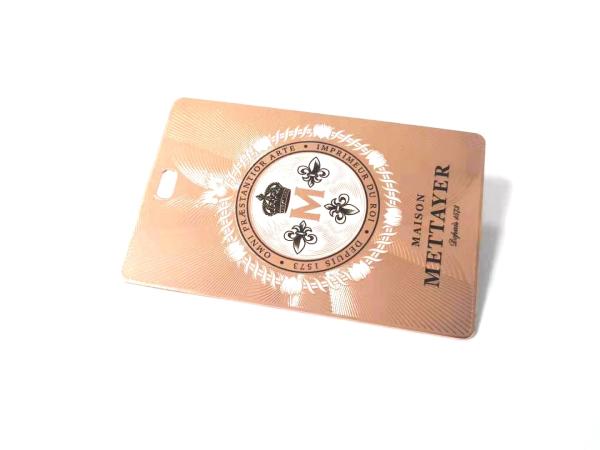 Buy cheap Rose Gold 85*54mm Metal Business Cards Custom Printing from wholesalers