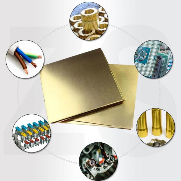 Buy cheap 30% Elongation Length 1000mm-12000mm Elongation 30% 400x100x6mm 10mm Thickness Copper Plate Brass for Earthing from wholesalers