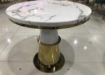 Low Key Luxury 80cm 74cm Wrought Iron Marble Coffee Table