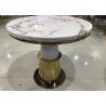 Buy cheap Low Key Luxury 80cm 74cm Wrought Iron Marble Coffee Table from wholesalers
