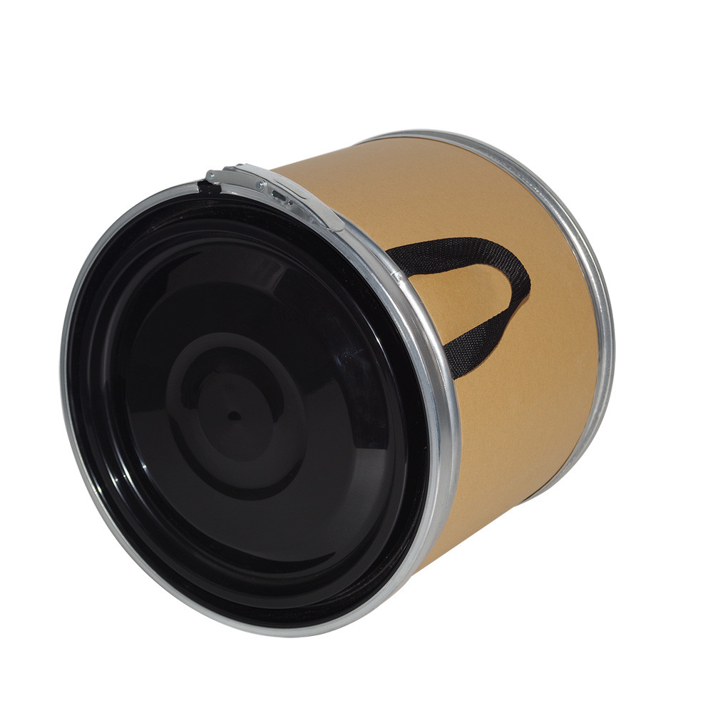Black Plastic Drum Lids 36cm For Pharmaceutical Fiber Drums
