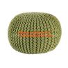 Buy cheap hand made orange, white, black, color crochet knit pouf crochet knit Ottoman Floor Cushion from wholesalers