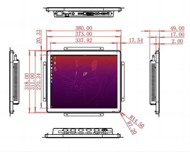 17-Inch Linux Touch Vision Platform for Manufacturing Equipment, Digital Directories, Public Information Hubs, and Energy Dashboards