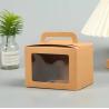 Buy cheap Kraft Paper Cookie Baking Candy Sweet Gift Packaging Box Clear PVC Transparent Window from wholesalers