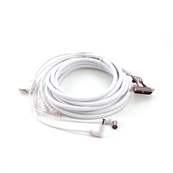 RJ12 RJ45 TV DC Customized Cable Assembly Barrel Jack Right Angle Cord Wire