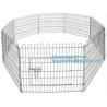 Buy cheap Aluminum simple easily assembled Big single-door large steel dog animal cage, Puppy Cage 8 Panel Metal Fence Run Garden from wholesalers