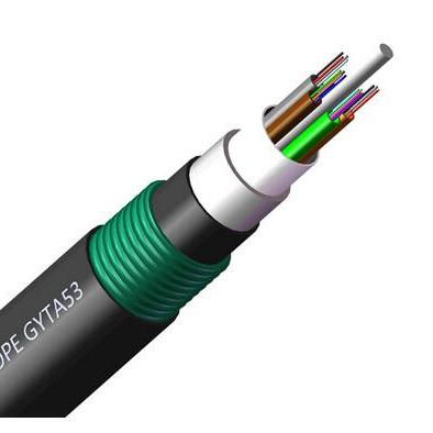 Buy cheap Armoured Double Jacket Direct Burial Fiber Optic Cable 12/24/48C Rodent Resistant GYTA53 from wholesalers