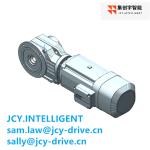 3HP Helical Bevel Gear Motor Reducer 5.5KW Output Shaft High Efficiency
