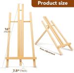 16''X 7.5'' Art Painting Wooden Easel H Frame Tabletop Display Easel For Events