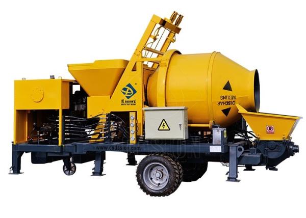 Buy cheap High Pressure Concrete Mixer Pump , Trailer Mounted Hydraulic Cement Concrete Pump from wholesalers