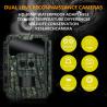 Buy cheap Outdoor hunting camera KW696 dual-lens 30MP waterproof IP67 1080p night vision up to 512GB storage no-glow trail camera from wholesalers