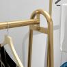 Buy cheap Metal Garment Clothes Store Rack Gold Color CE Certificate TGL ODM from wholesalers