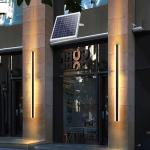 OEM ODM 3000K Aluminum Solar Wall Lights Outdoor Free Wiring For Villa Yard