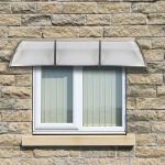 Ultraviolet resist 120cm Outdoor Polycarbonate Awning