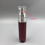 Acrylic Cosmetic Pump Bottle 15ml Gradual Discoloration ABS Leak proof For