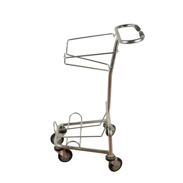 Buy cheap Double Layers Hand Basket Shopping Carts 45L Metal Wire Shopping Trolley from wholesalers