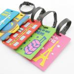 Promotional Standard Size Soft Cheap Custom PVC Luggage Tag Wholesale