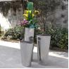 Buy cheap High and big mirror flower pots stainless steel silver planter from wholesalers