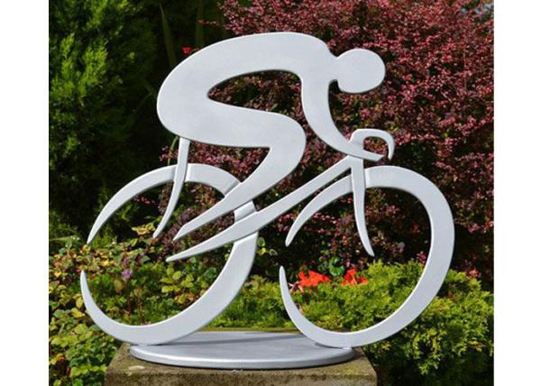 Buy cheap Durable Art Cycling Large Garden Sculptures , Contemporary Garden Sculptures from wholesalers