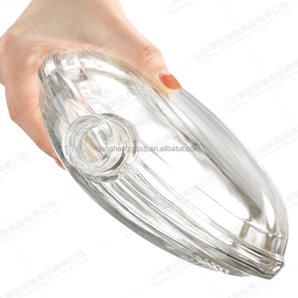 375ml 500ml 700ml 750ml Custom All Size Glass Wine Bottle with Unique Bottom Shell Shape