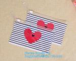 Biodegradable custom fashion clear PVC cosmetic pouch bag with liquid glitters