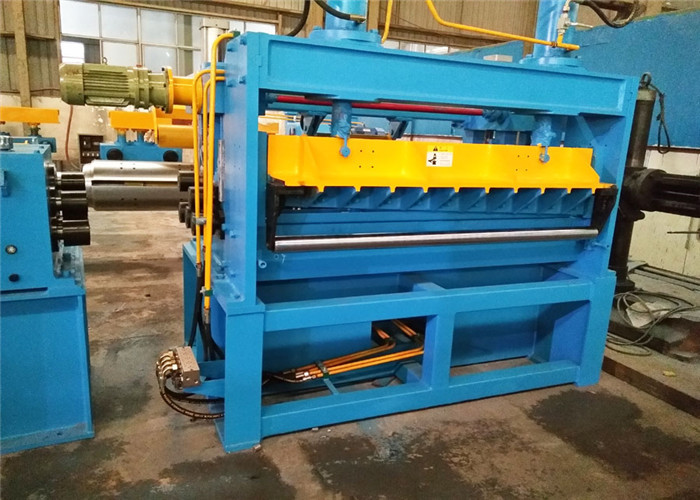 Side Trimmers Metal Slitting Line 30 Tons Coils Weight Operator Safety Center Cut Shear