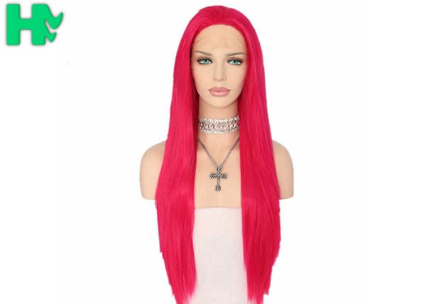 Buy cheap 28 Inch Long Straight Heat Resistant Synthetic Cosplay Wigs Adjustable Cap Size from wholesalers