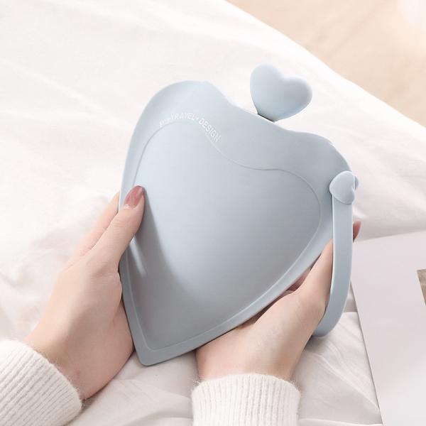 Buy cheap Love Small Silicone Hot Water Bottle Bag With Knited Cover For Pain Relief Waist Back Neck Menstrual Cramps from wholesalers