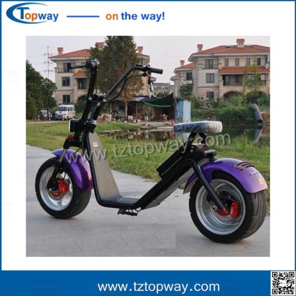 Quality city coco electric motorcycle 60v1000w hot sale harley scooter driving speed 40km/h for sale
