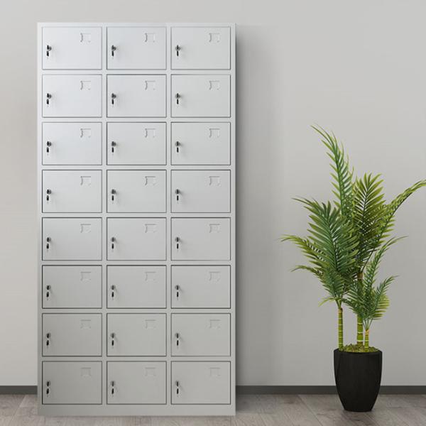 Buy cheap Knock Down 24 Doors Medicine Display Cabinet Electrostatic Coating from wholesalers