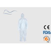 Buy cheap Anti Static Partical SMS Disposable Coveralls For Asbestos Removal 45g product