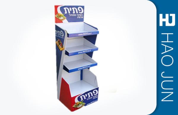 Buy cheap Recyclable Printed Cardboard Display Stands For Snacks , Easy Assembly from wholesalers