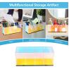 Buy cheap Colorful Transparent Pencil Holders,Acrylic Pen Holder,Makeup Organizer 4 Compartments For Desk,Vanity,Office from wholesalers