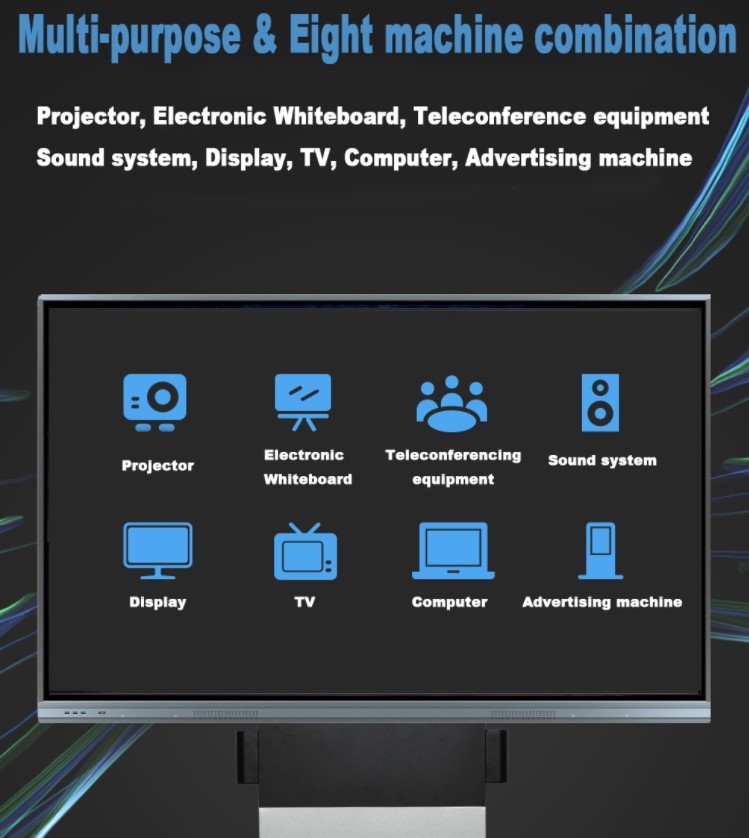 School Conference Touch Screen Interactive Whiteboard / Electronic Touch Screen Board