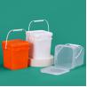 Buy cheap 5L Square Food Grade High Density Polyethylene Bucket Organizer Custom Printed Plastic from wholesalers