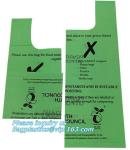 Biodegradable Plastic T Shirt Food Bag Compostable Vest Carrier Shopping Bag,