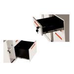 Rattan Rolling RAL Color Vertical Steel Mobile Pedestals